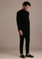 Black Velvet Jodhpuri Set with Pocket Square