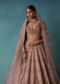 Bloom Pink Bridal Lehenga In Raw Silk With Hand Embroidery