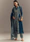 Blue Georgette Printed Anarkali Suit