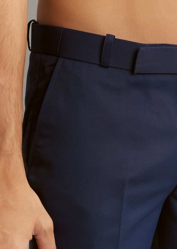 Blue Suiting Indo Western Set With Floral Embroidery Blue Suiting Indo Western Set With Floral Embroidery