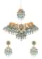 Blue And Gold Kundan Short Necklace Set With Stones