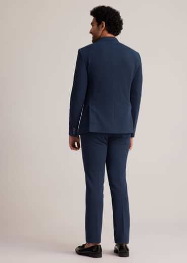 Blue Classic Bandhgala Suit