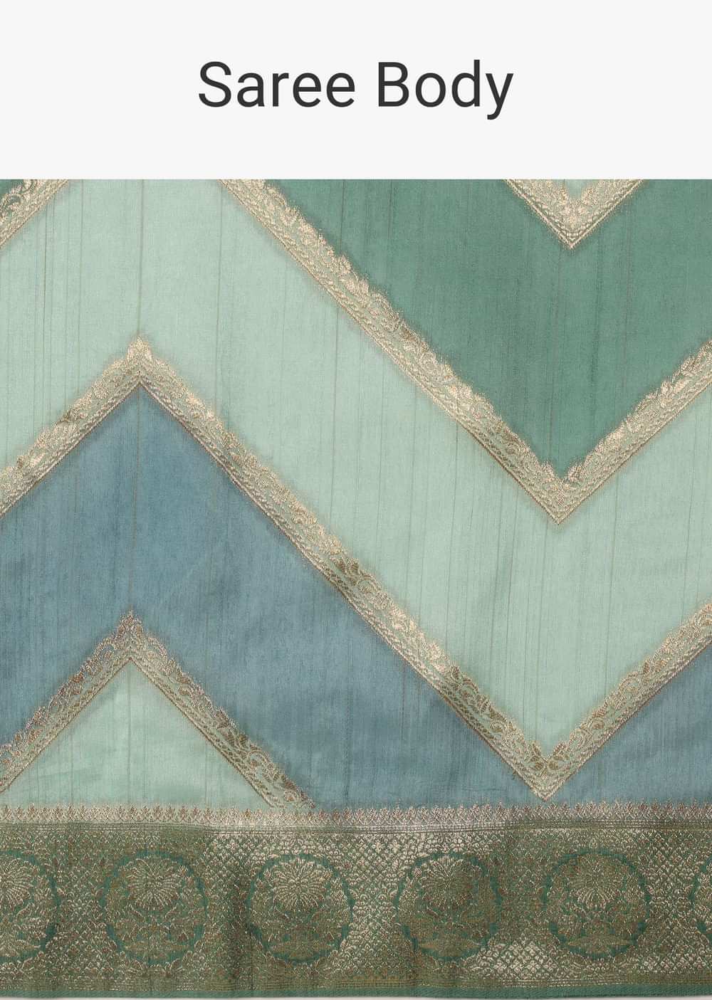 Blue Dola Silk Saree With Diagonal Woven Stripes And Unstitched Blouse Fabric