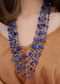 Blue Layered Polki Necklace