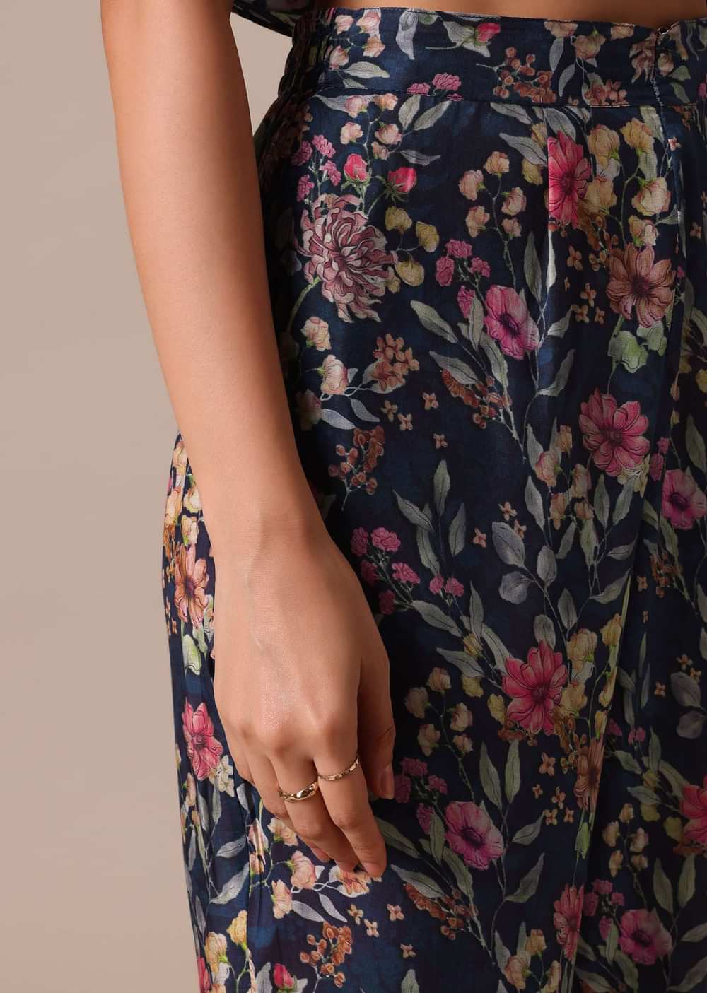 Blue Printed Kaftan co ord set