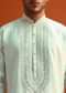 Blue Silk Hand Embroidered Kurta And Pant Set