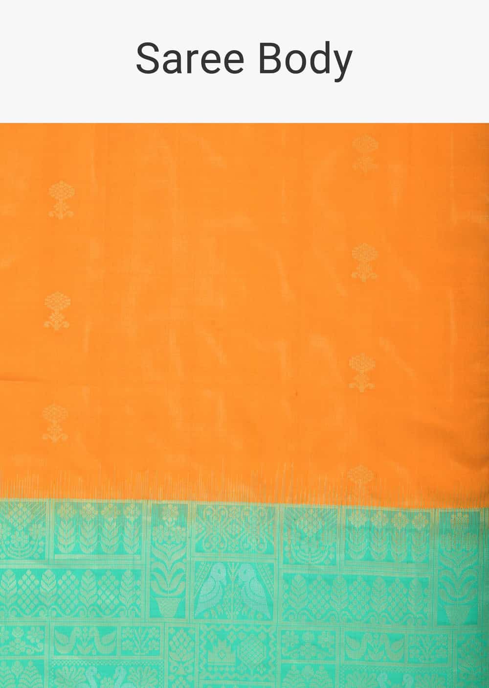 Blue South Album Silk Saree With Unstitched Blouse Piece