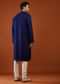Royal Blue Thread Embroidered Georgette Kurta Set