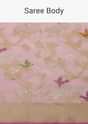 Blush Pink Handloom Banarasi Saree In Kora Silk With Unstitched Blouse