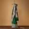 Bottle Green Woven Saree In Pure Katan Silk With Paithani Border Pallu And Unstitched Blouse