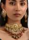 Brown And Gold Meenakari Kundan Necklace Set