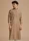 Brown Muslin Mughal Printed Kurta Set