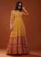 Amber Yellow Silk Maxi Dress