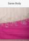 Cherry Pink Organza Saree With Beads And Cut Dana Embroiderey