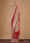 Maroon Red Georgette Saree With Banarasi Zari With Khaddi Border And An Unstitched Blouse