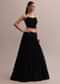 Classic Black Georgette Lehenga Choli Set With Embroidered Jacket