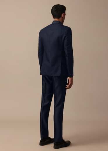Classic Blue Bandhgala Jodhpuri Suit