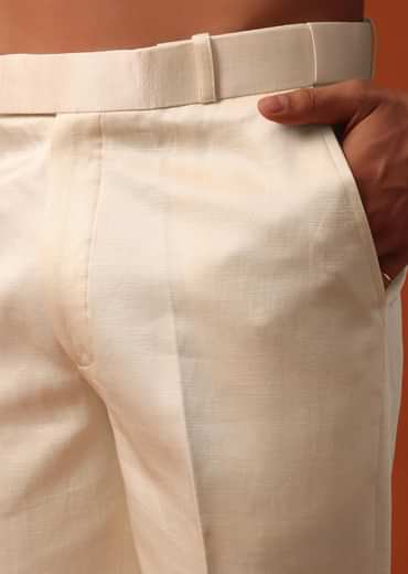 Classic White Men’s Jodhpuri Set For Wedding Elegance