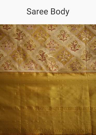 Coffee Beige Kanjivaram Silk Saree With Golden Zari Border