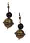 Copper Earring Adorn With Black Stones only on Kalki