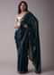 Persian Blue Sequins Saree With An Embellished Border