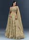 Cream Banarasi Silk Bridesmaid Lehenga With Heavy Hand Embroidery