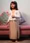 Kalki Girls Cream Beige Slip Dress With Adjustable Tie Up And Angrakha Jacket Love The World Today