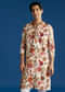 Cream Silk Floral Resham Embroidered Kurta Set