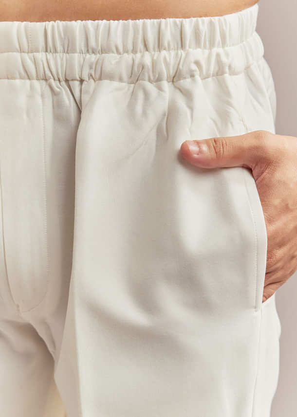 Cream Silk Sherwani For Groom With Mughal Inspired Motifs