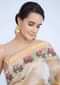 Crystal stone studded earring with metal drop dangler only on Kalki