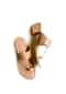 Beige Kolhapuris With Block Heel And Braded Design By Sole House
