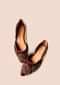 Maroon Ballet Flats In Velvet With Dull Gold Double Beaded Work In Ethnic Motif Online By Sole House