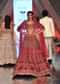 Dark Red Lehenga With A Crop Top In Royal Heritage Embroidery, Crop Top Comes In Scalloped Neckline