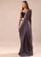 Deep Purple Ombre Shimmer Saree