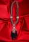 Double layer silver pearl necklace with fancy tasseled pendant only on Kalki
