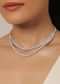 Dual Charm White Necklace Set