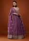 Mauve Purple Lehenga With Embroidery