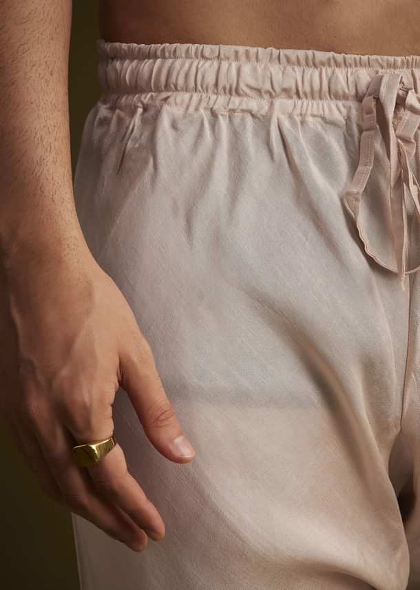 Dusty Pink Embroidered Sherwani Set