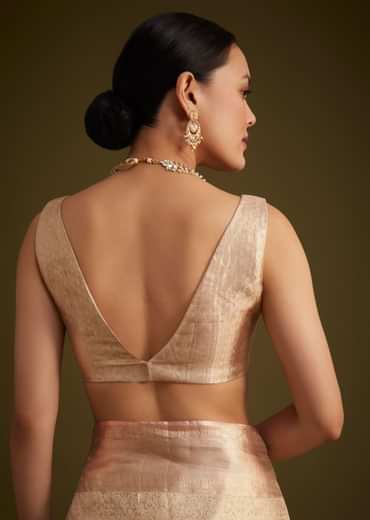 Dusty Pink Kanjivaram Silk Saree