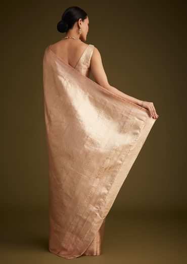 Dusty Pink Kanjivaram Silk Saree