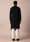 Stylish Black Jacket Kurta Set For Men