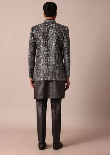 Elegant Brown Indowestern Set For Men