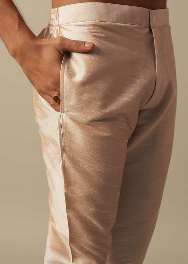 Elegant Peach Indowestern Sherwani Set