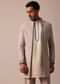 Elegant Peach Indowestern With Ombre Detailing