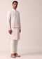 Elegant Pink Silk Jacket Kurta Set For Men