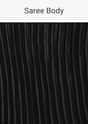 Elegant Pre Stitched Black Georgette Saree Set