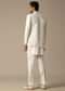 Elegant White Georgette Indowestern Set