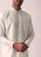 Elegant White Silk Kurta Set With Hand Embroidery