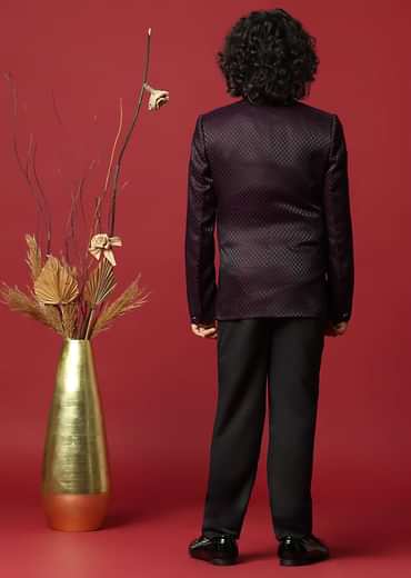 Embroidered Festive Tuxedo For Boys