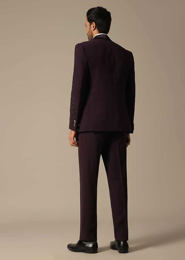 Embroidered Tuxedo Set for the Stylish Groom